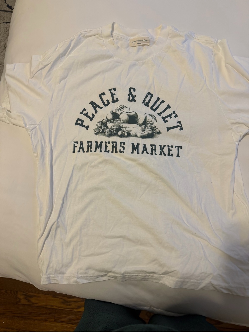 Museum of Peace & Quiet Farmers Market White Graphic Tee